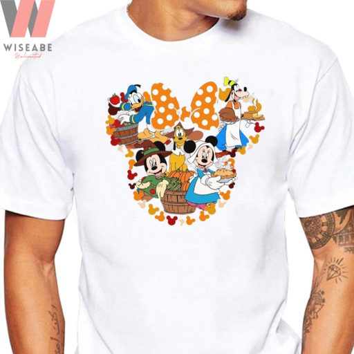 Unique Mickey Mouse Characters Welcome Thanksgiving Disney Thanksgiving Shirt