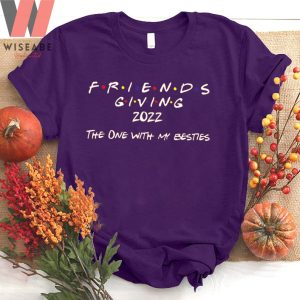 Friendsgiving 2022 The One With My Besties Thanksgiving Couple Shirt