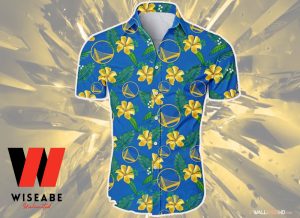 Cheap Tropicl Flowers Golden State Warriors Hawaiian Shirt