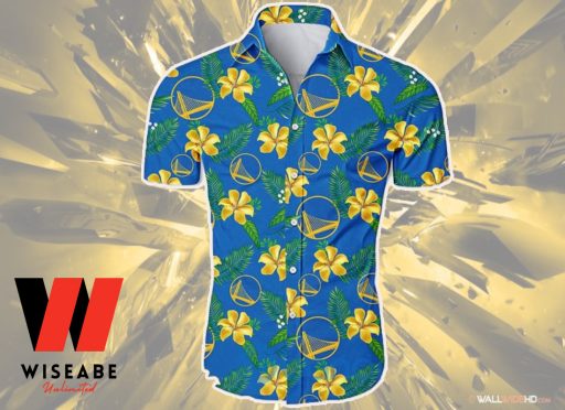 Cheap Tropicl Flowers Golden State Warriors Hawaiian Shirt