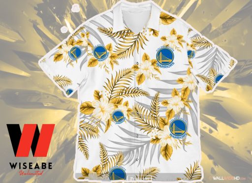 Cheap NBA Basketball Tropical Flowers Golden State Warriors Hawaiian Shirt