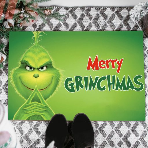 Christmas Merry Grinchmas Grinch Green Doormat