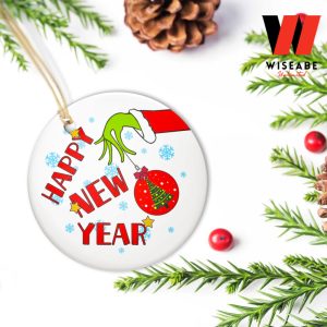 Happy New Year The Grinch Christmas Ornament