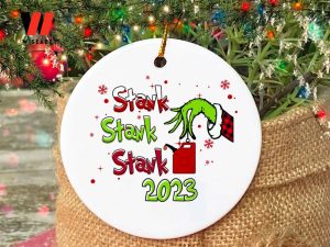 Funny Stank 2023 Grinch Christmas Ornament