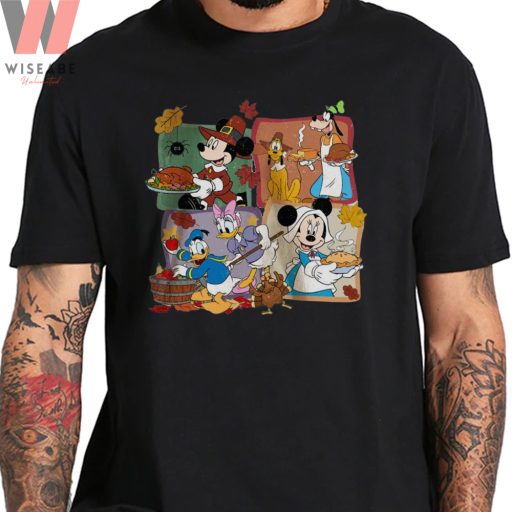 Mickey Minnie Donald And Goofy Welcome Thanksgiving Disney Thanksgiving Shirt