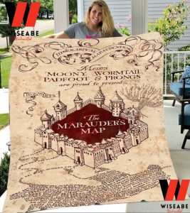 Cheap Harry Potter Marauders Map Blanket