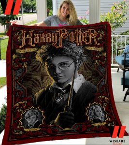 Retro Harry Potter And The Prisoner Of Azkaban Red And Yellow Blanket
