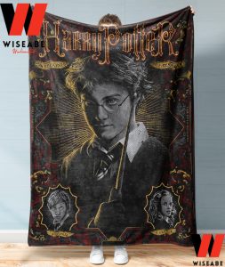 Retro Harry Potter And The Prisoner Of Azkaban Red And Yellow Blanket