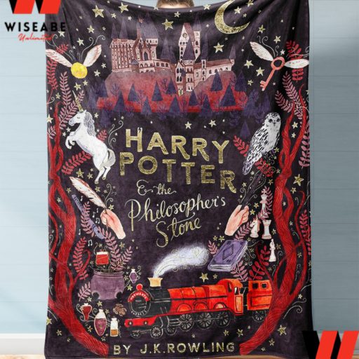 Retro Harry Potter And The Sorcerers Stone Blanket, Harry Potter Gift For Fan