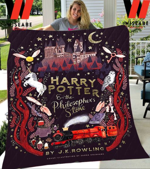 Retro Harry Potter And The Sorcerers Stone Blanket, Harry Potter Gift For Fan