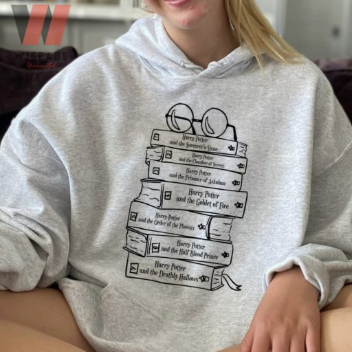 Harry Potter Chapters Books And Glasses Harry Potter Sweatshirt, Harry Potter Merchandise