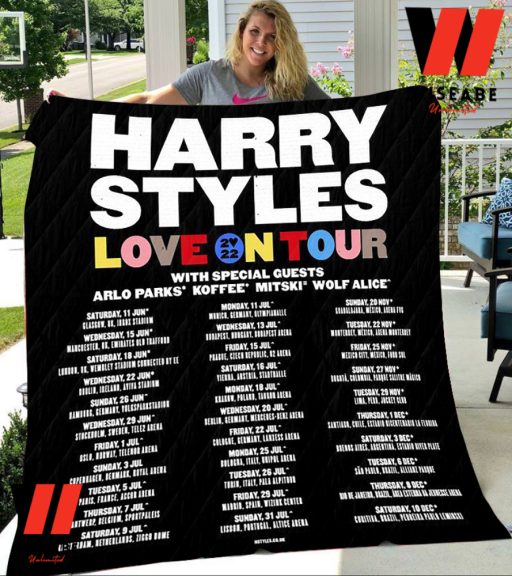 Unique Harry Styles Love On Tour 2022 Schedule Blanket