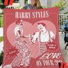 Hot Pink Harry Styles Love On Tour Blanket, Harry Styles Merchandise