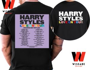 Cheap Harry Styles Love On Tour 2023 Schedule Two Side T Shirt