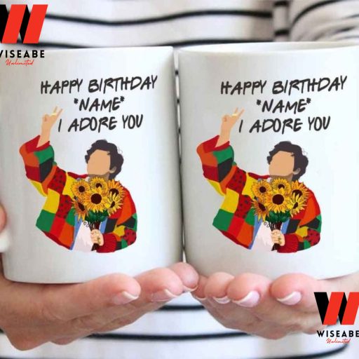 Personalized Happy Birtday I Adore You Harry Styles Mug