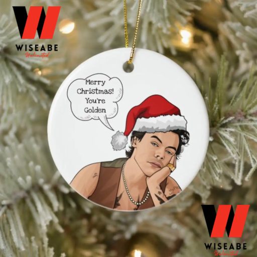 You Are Golden Merry Christmas Harry Styles Ornament