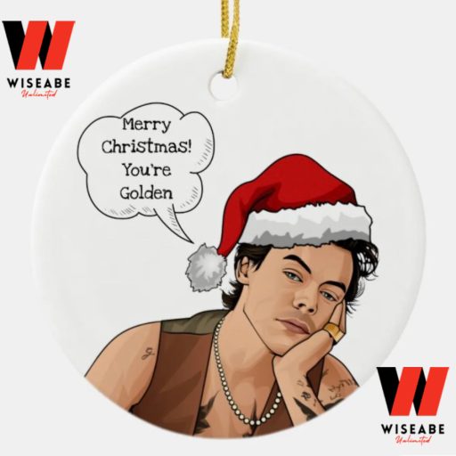 You Are Golden Merry Christmas Harry Styles Ornament