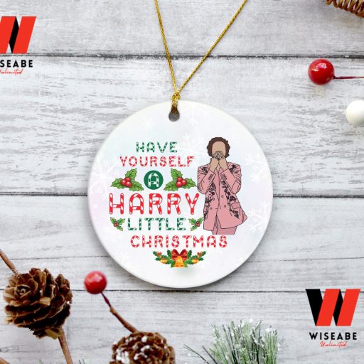Have Yourself A Harry Little Christmas Candy Pattern Harry Styles Ornament