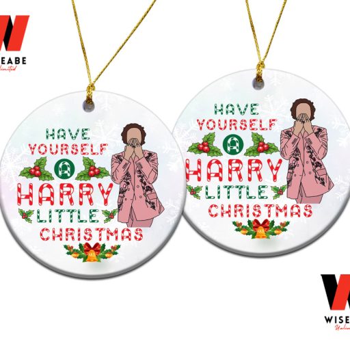 Have Yourself A Harry Little Christmas Candy Pattern Harry Styles Ornament