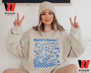Cheap Blue Harry House Tracklist Harry Styles Sweatshirt