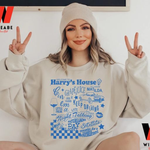 Cheap Blue Harry House Tracklist Harry Styles Sweatshirt,Harry Styles Merchandise