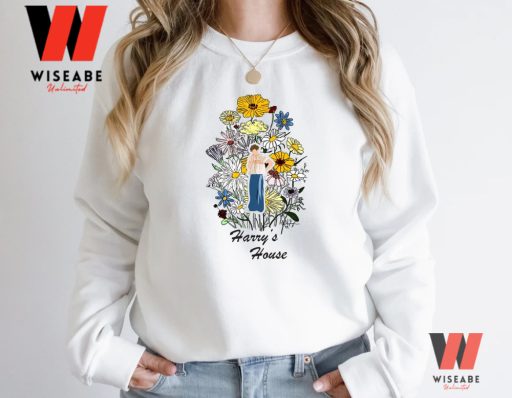 Cheap Harry House Harry Styles Flowers Sweatshirt, Harry Styles Merchandise