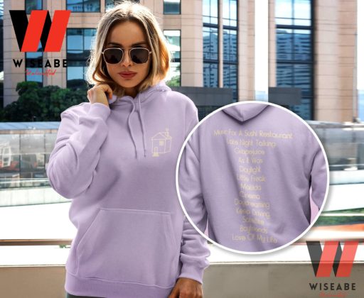 Harry House Song Listing Harry Styles Two Sided Purple Sweatshirt