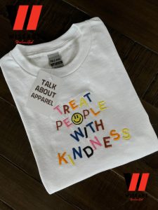 Colorful Treat People Like Kindness Harry Styles Embroidered T Shirt