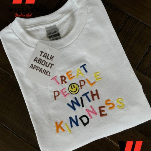 Colorful Treat People Like Kindness Harry Styles Embroidered T Shirt
