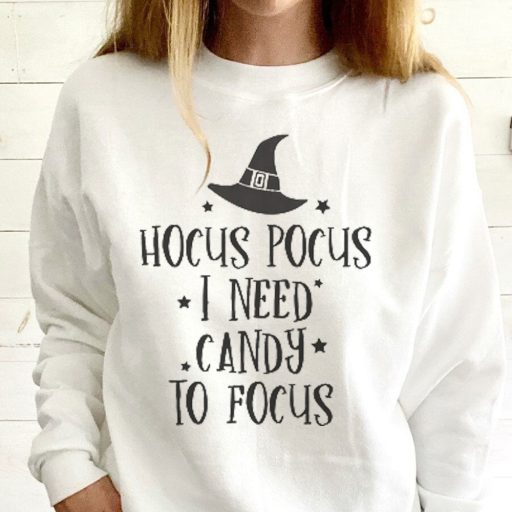 Funny Hocus Pocus I Need Candy To Focus Hocus Pocus Hoodie