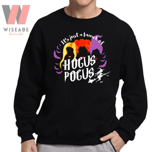 Cheap Halloween Its Just A Bunch Of Hocus Pocus Shirt, Halloween Sweatshirt