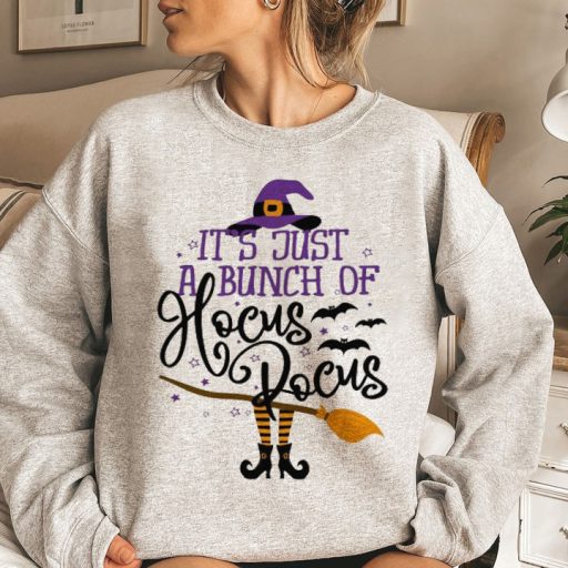 Witch Leg With Broom Its Just A Bunch Of Hocus Pocus Sweater