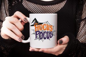 Colorful Witches And Spider Web Disney Hocus Pocus Mug