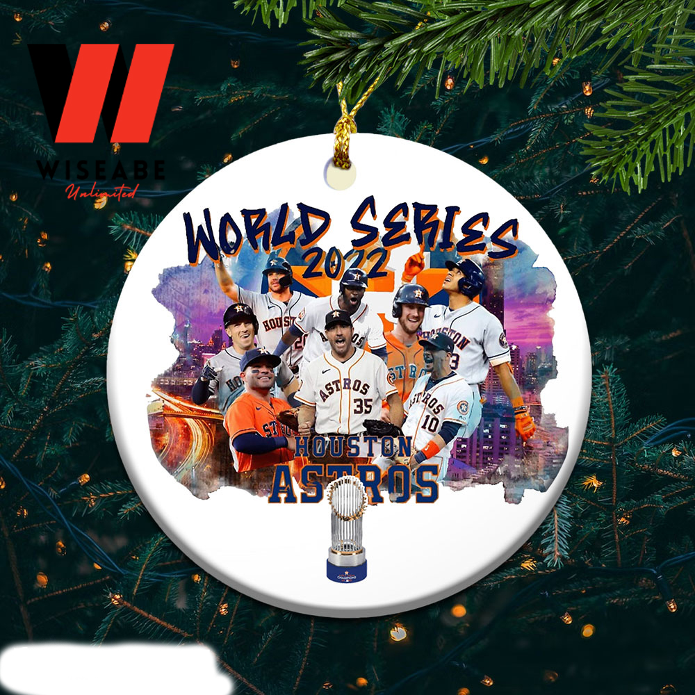 HOUSTON Astros Skyline 2022 World Series Champions | Christmas Holiday  Ornament | Christmas tree Decoration | Houston Texas | Baseball | 2022  World