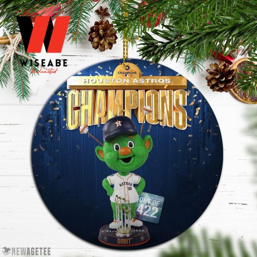 Unique MLB Houston Astros World Series Champions 2022 Logo Christmas Ornament