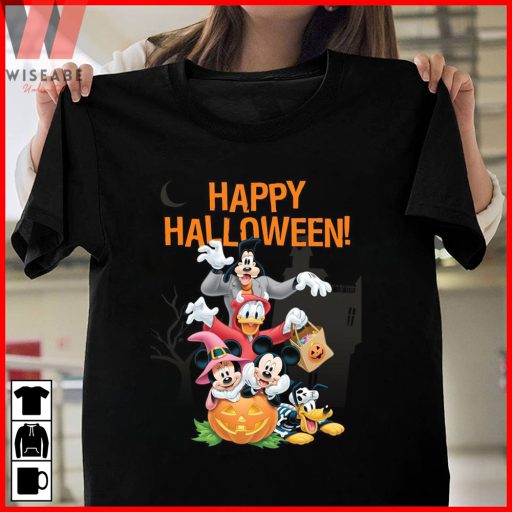 Hot Disney Mickey Mouse Characters Happy Halloween Mickey Halloween Shirt