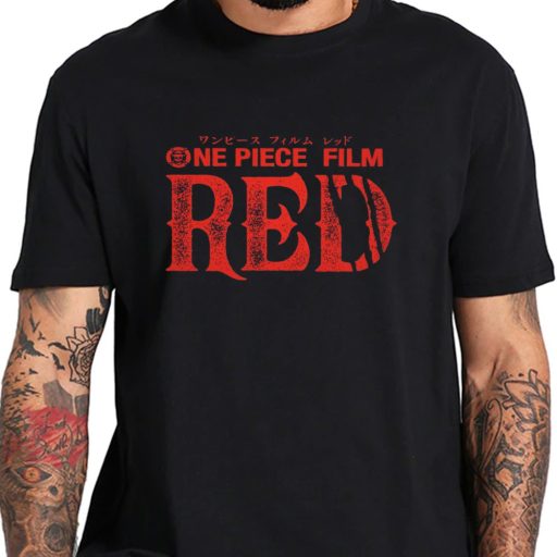 Unique Anime One Piece Film Red Shirt