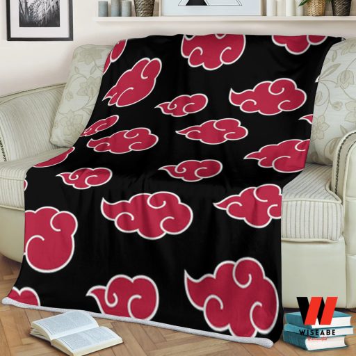 Cheap Red Cloud Akatsuki Naruto Blanket, Gifts For Naruto Fans