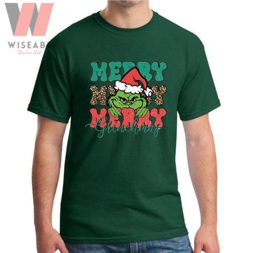 Cute Disney Dr Seuss Merry Christmas Grinch T Shirt