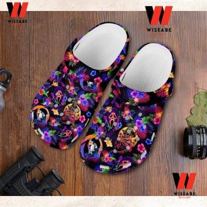 Floral Horror Characters Halloween Crocs, Halloween Gifts For Adults