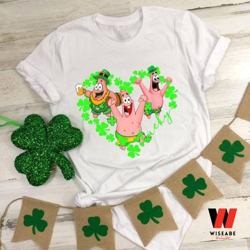 Funny  Spongebob Patrick Star Happy St Patricks Day T Shirt, Saint Patricks Day Gifts