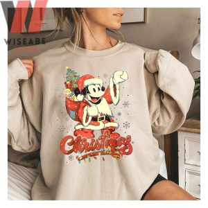 Vintage Disney Santa Mickey Christmas Sweatshirt