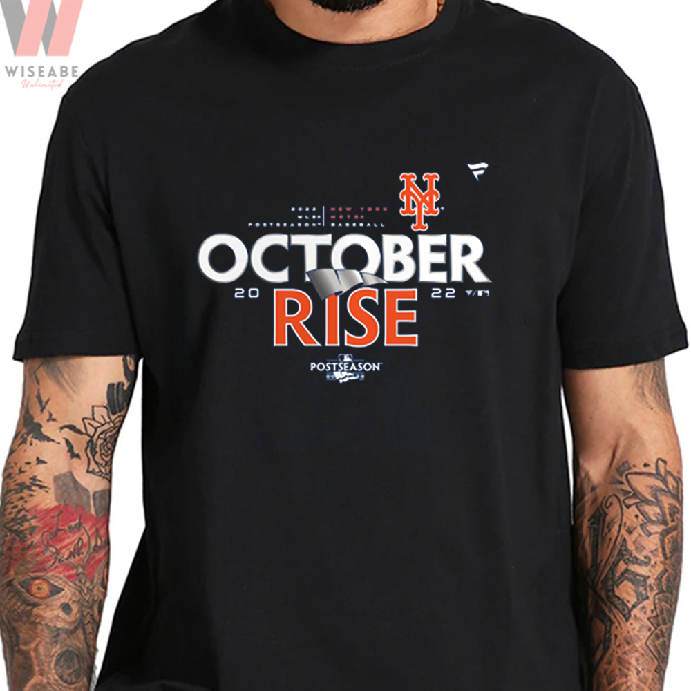 Cheap Hot Baseball Team Mets October Rise Shirt, New York Mets