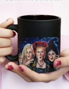 Horror Art Three Sanderson Sisters Witches Halloween Hocus Pocus Coffee Mug