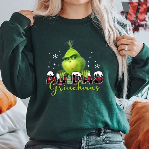 Christmas Snow Adidas Grinchmas Grinch Crewneck Sweatshirt