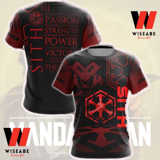 Cheap Sith Code Star Wars 3D T Shirt