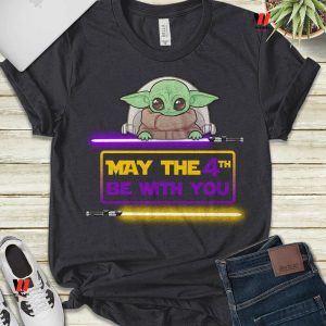 Cheap Disney Star Wars Baby Yoda May The 4th Be With You T Shirt