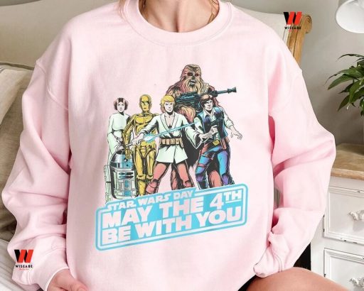 Vintage Disney Star Wars May The 4th Be With You T Shirt Mens, Star Wars Fathers Day Shirts