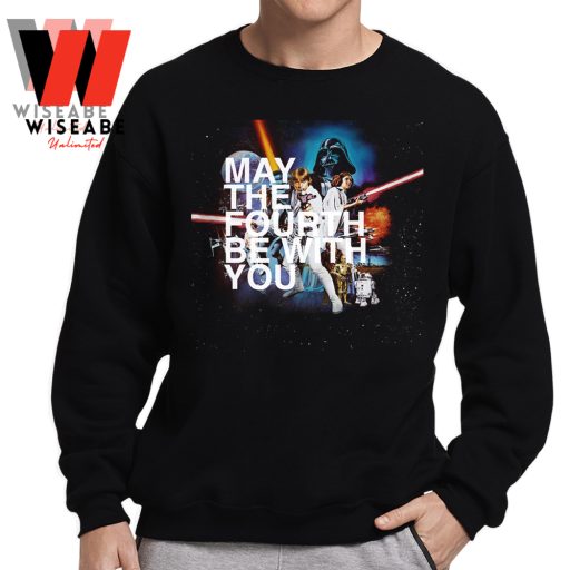 Vintage Disney Star Wars May The 4th Be With You T Shirt