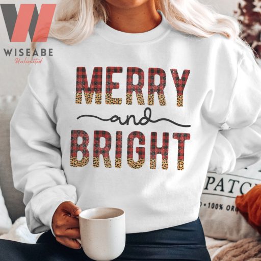 Cheap Merry And Bright Christmas Shirt